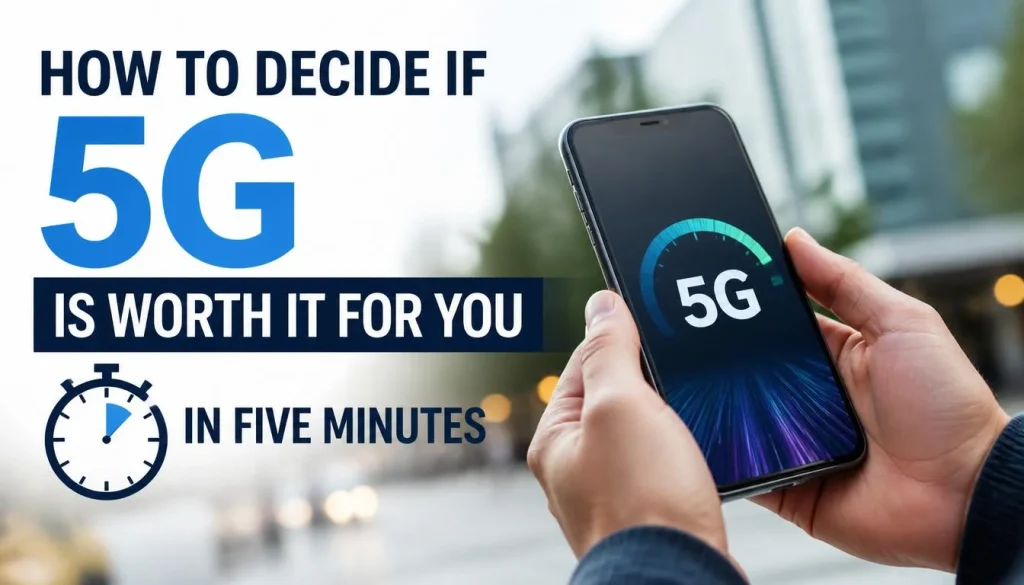 How to Decide If 5G Is Worth It for You in Five Minutes