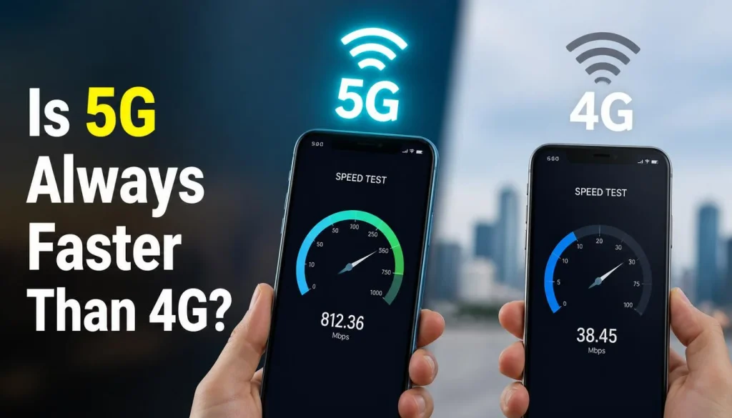 Is 5G Always Faster Than 4G